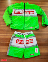 Load image into Gallery viewer, (LIME) 3M REFLECTIVE WINDBREAKER SHORT SETS
