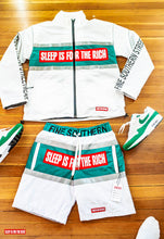 Load image into Gallery viewer, (WHITE/SPEARMINT) 3M REFLECTIVE WINDBREAKER SHORT SETS
