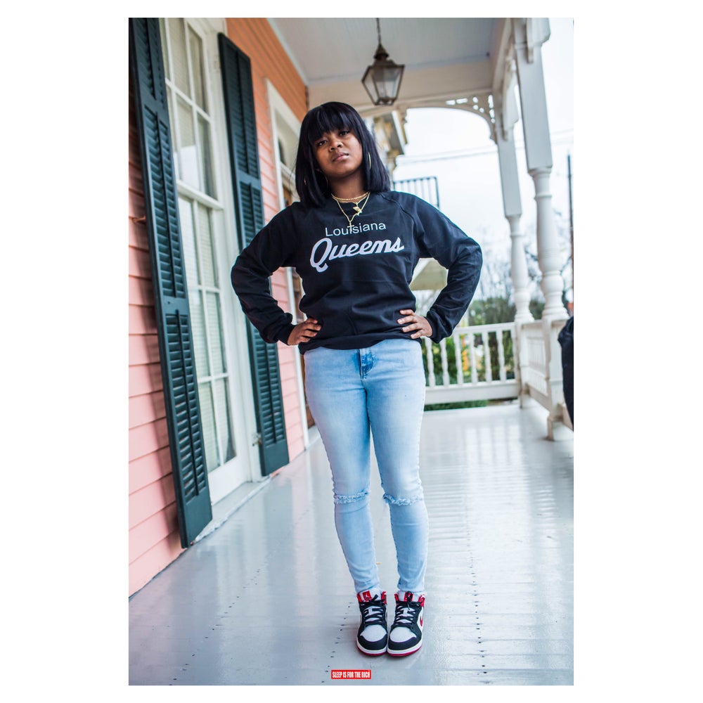 (Black) “Louisiana Queens” Crewneck sweatshirt