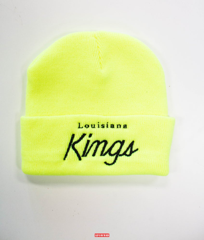 (Lemon/Black) “Louisiana King’s “ Beanie