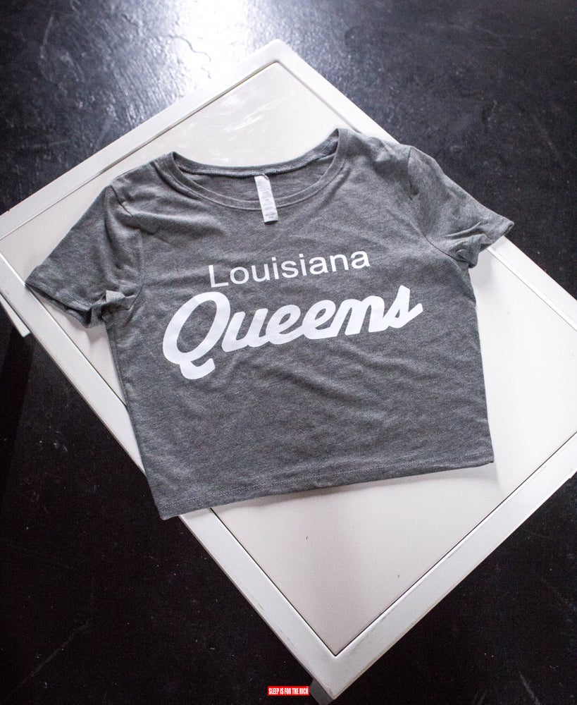 (Grey) Louisiana Queens Crop Tops