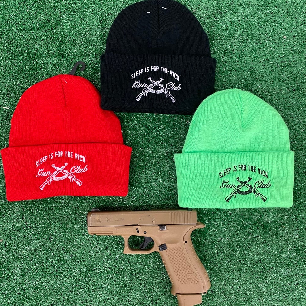 Official “Sleep is For The Rich Gun Club”  Beanie