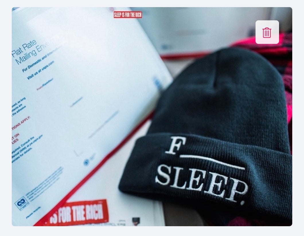 ‘F___Sleep’ Beanie